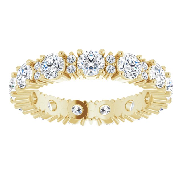 2.44 ct. Round Diamond Eternity Band-VIRABYANI